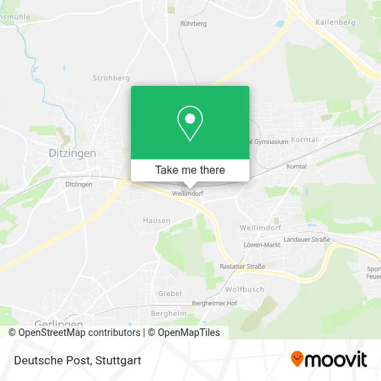 Deutsche Post map