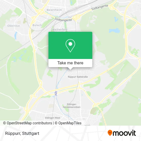 Rüppurr map