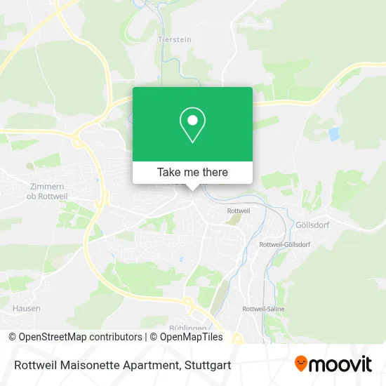 Rottweil Maisonette Apartment map