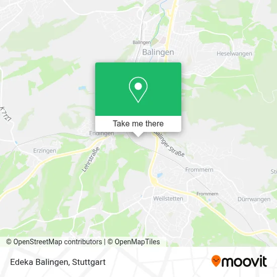 Edeka Balingen map