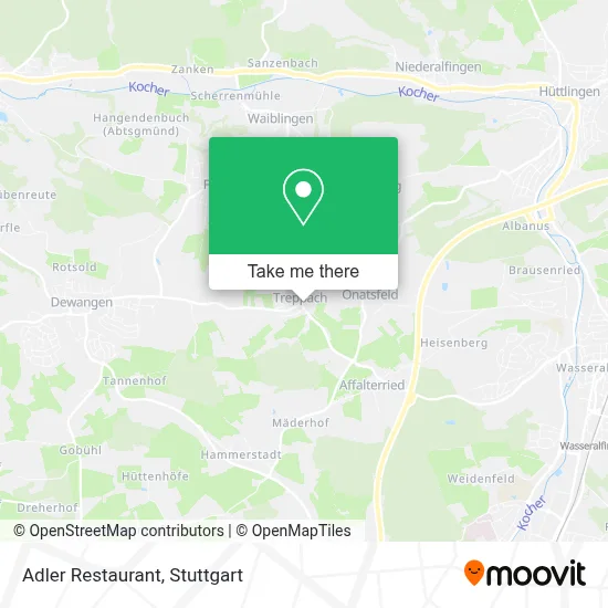 Restaurant Adler map