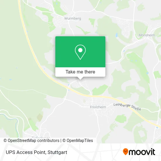 Ups Access Point map