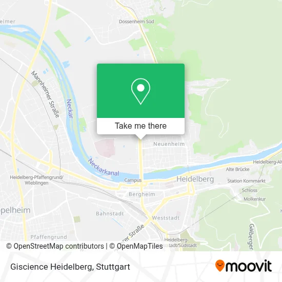 Giscience Heidelberg map