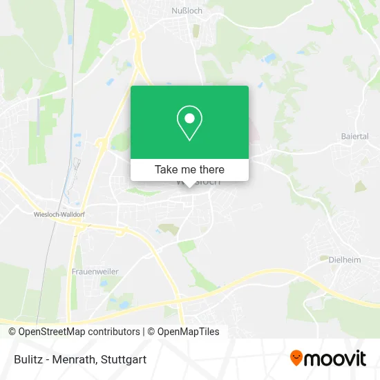 Bulitz - Menrath map