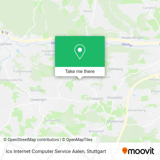 Ics Internet Computer Service Aalen map