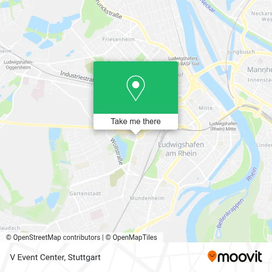 V Event Center map