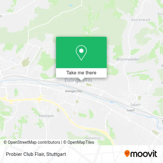Probier Club Flair map