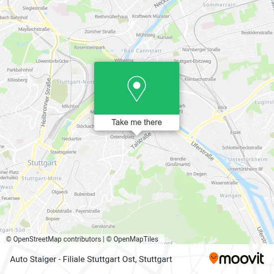 Auto Staiger - Filiale Stuttgart Ost map