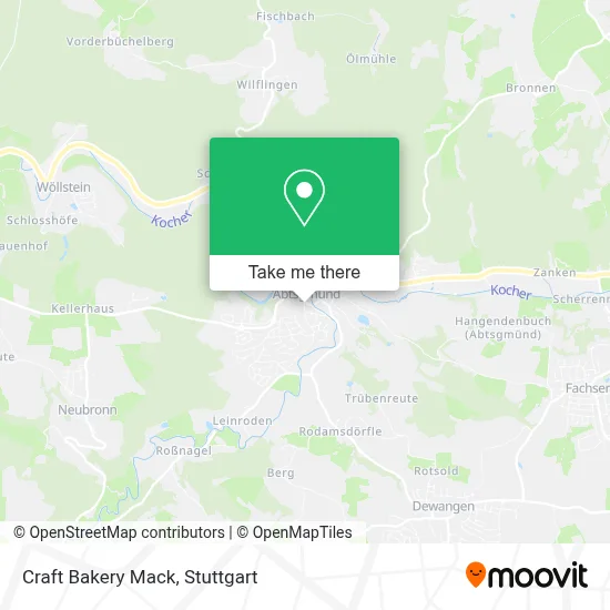 Craft Bakery Mack map