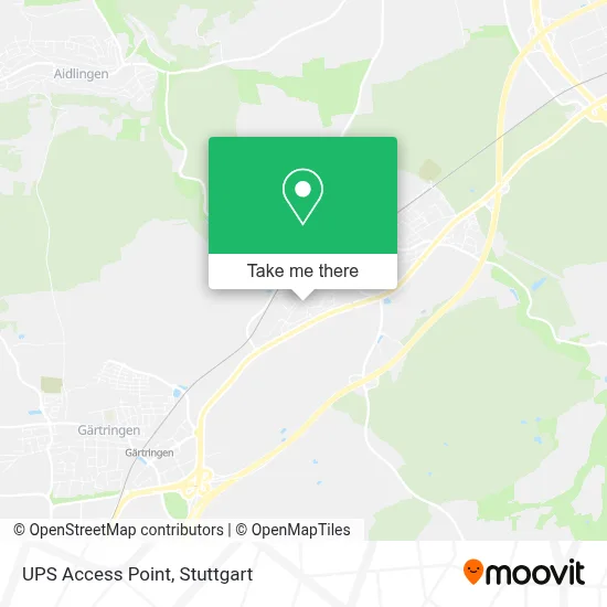 Ups Access Point map