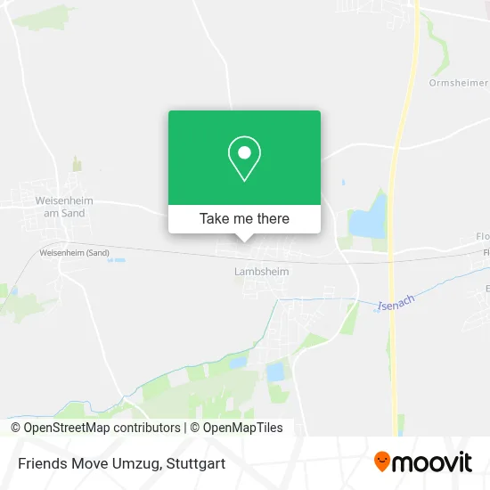 Friends Move Umzug map
