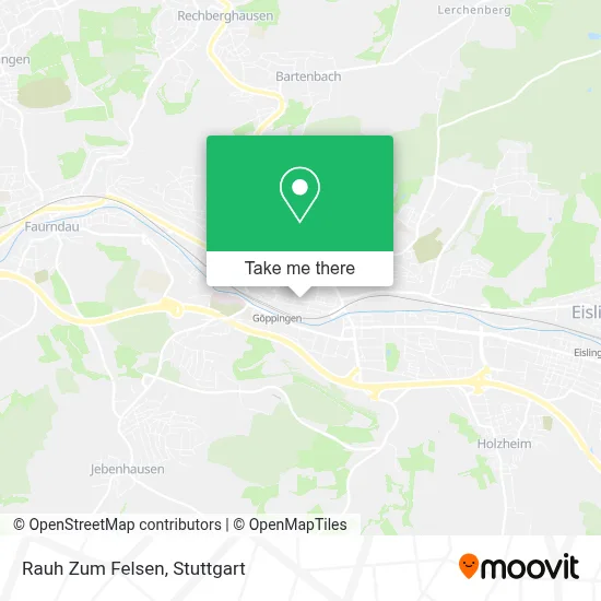 Rauh Zum Felsen map