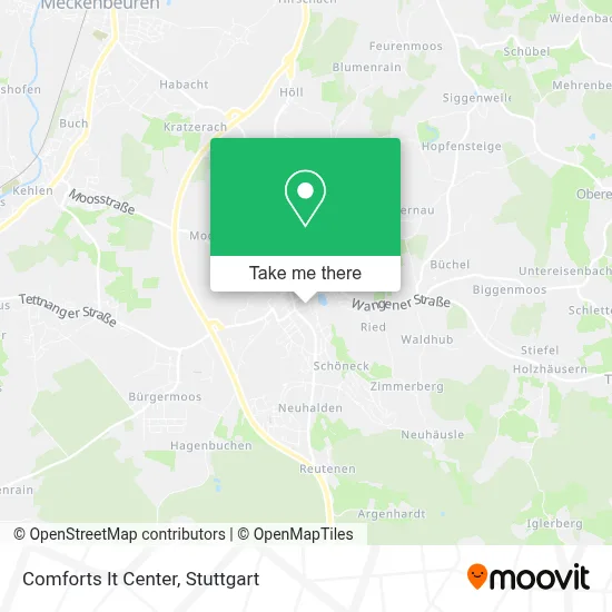 Comforts It Center map