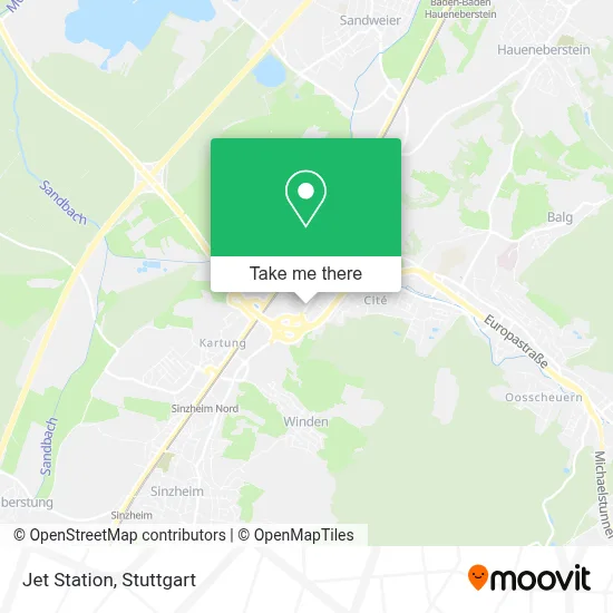 Jet Station map