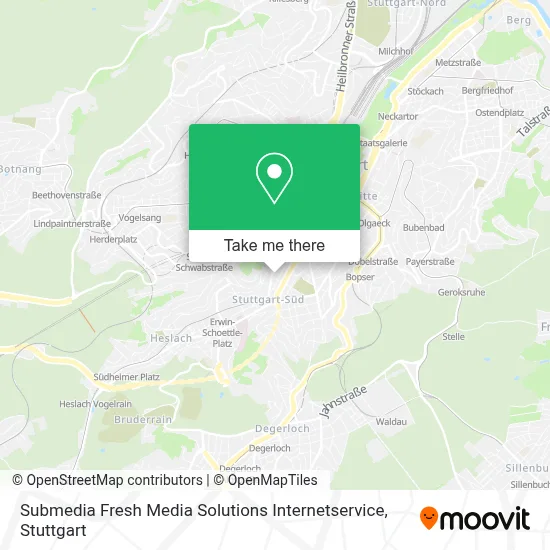 Submedia Fresh Media Solutions Internetservice map