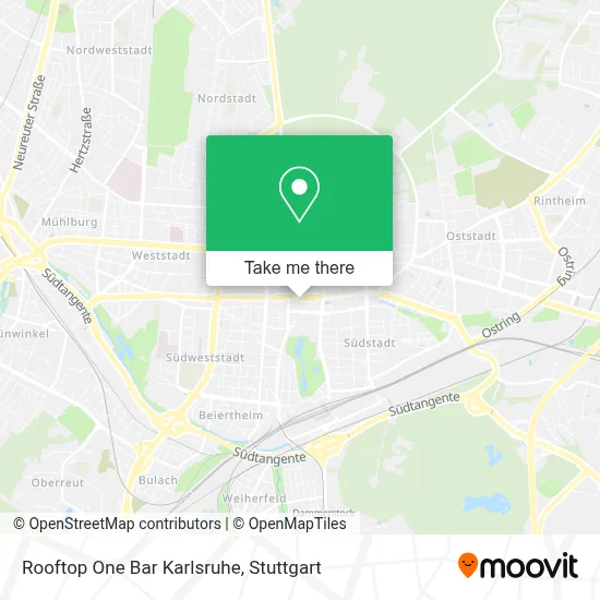 Rooftop One Bar Karlsruhe map