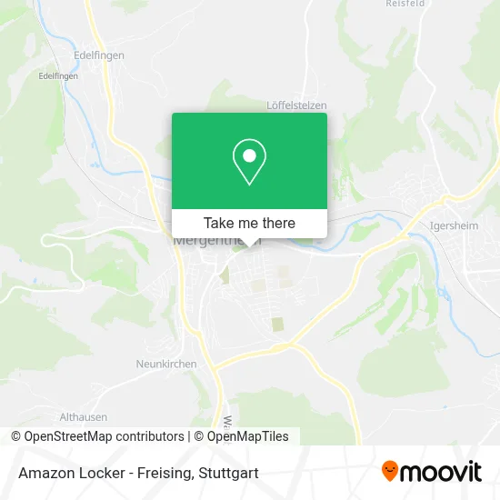 Amazon Locker - Freising map