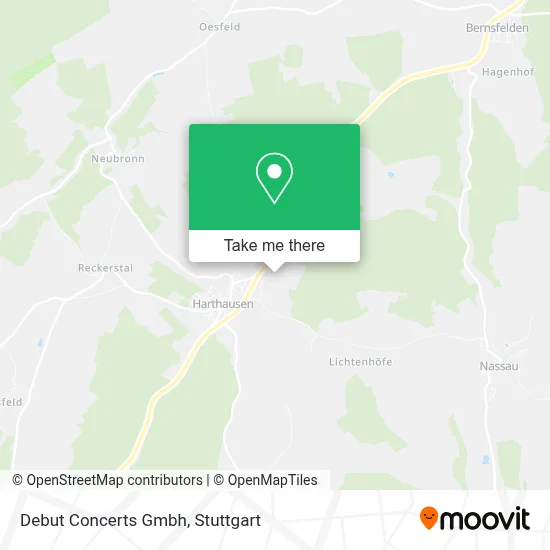 Debut Concerts Gmbh map