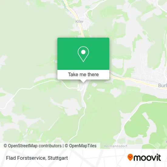 Flad Forstservice map