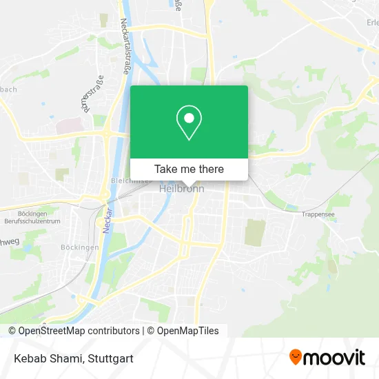 Kebab Shami map