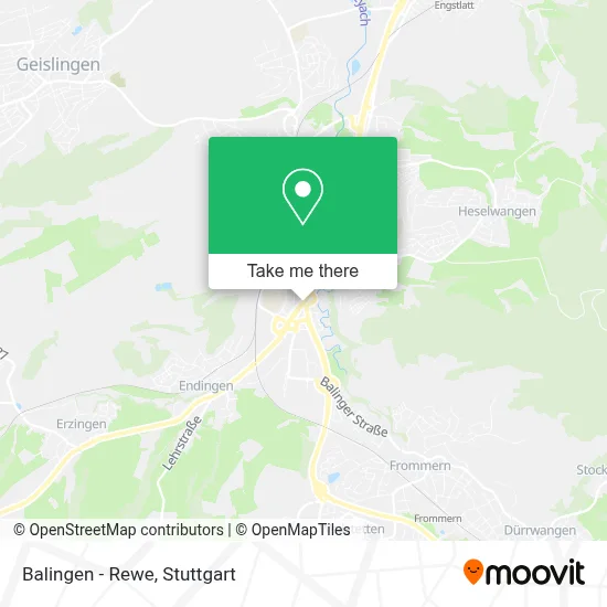 Balingen - Rewe map