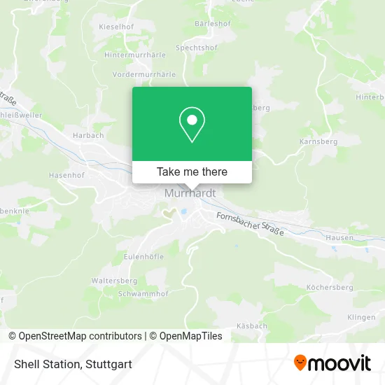 Shell Station map
