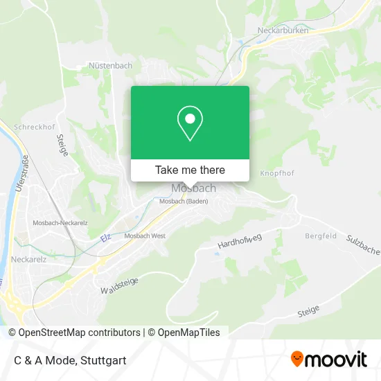 C & A Mode map