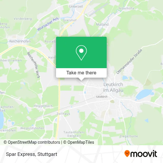Spar Express map