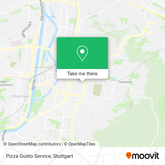 Pizza Gusto Service map