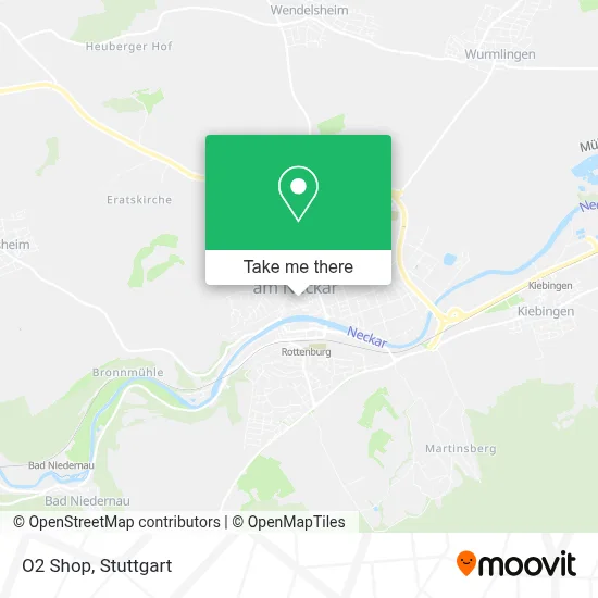 O2 Shop map