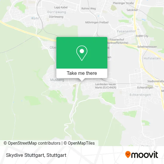 Skydive Stuttgart map
