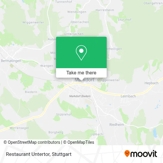 Restaurant Untertor map