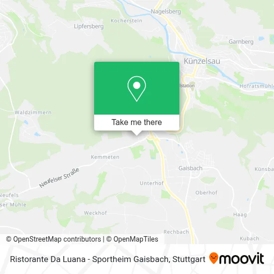 Ristorante Da Luana - Sportheim Gaisbach map