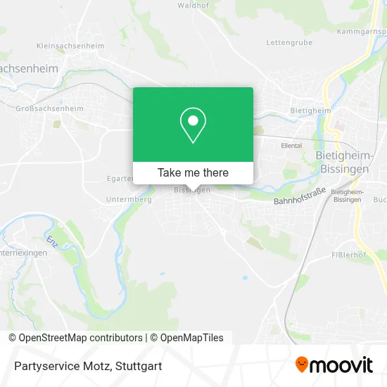 Partyservice Motz map