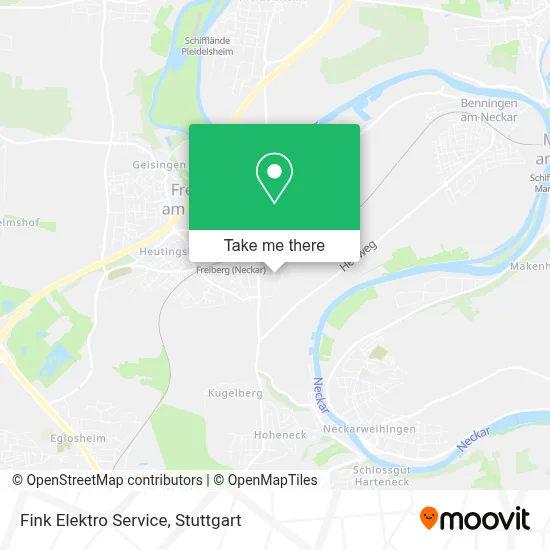 Fink Elektro Service map