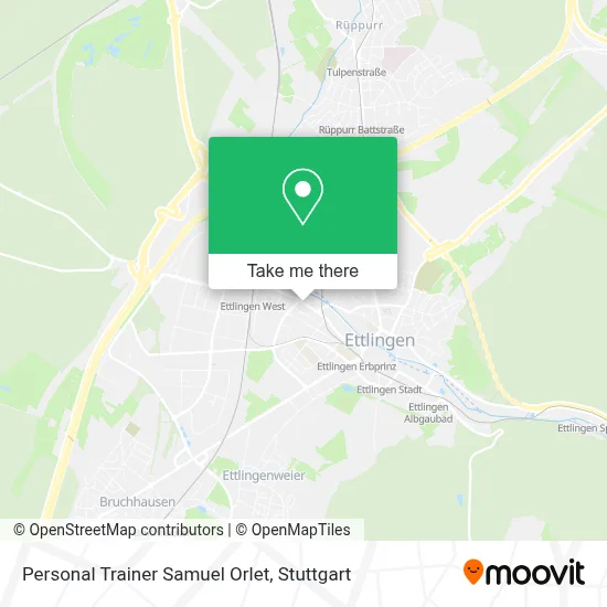Personal Trainer Samuel Orlet map
