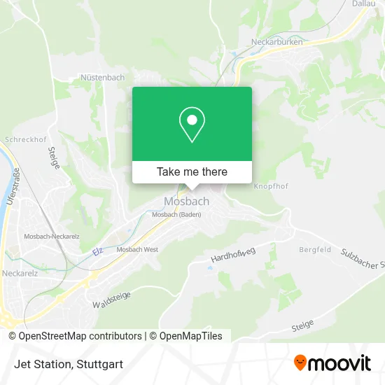 Jet Station map
