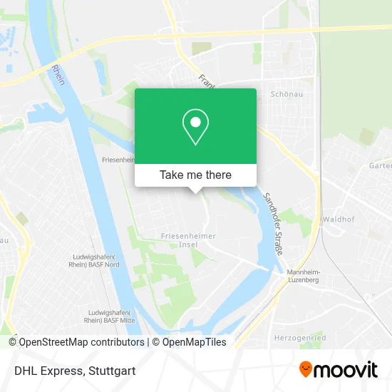DHL Express map