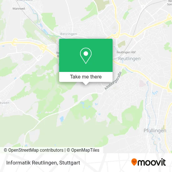 Informatik Reutlingen map
