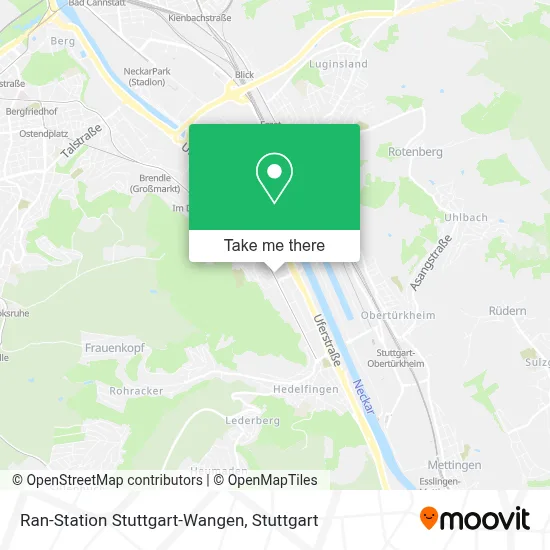 Ran-Station Stuttgart-Wangen map