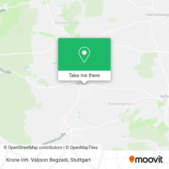 Krone Inh. Valjson Begzadi map