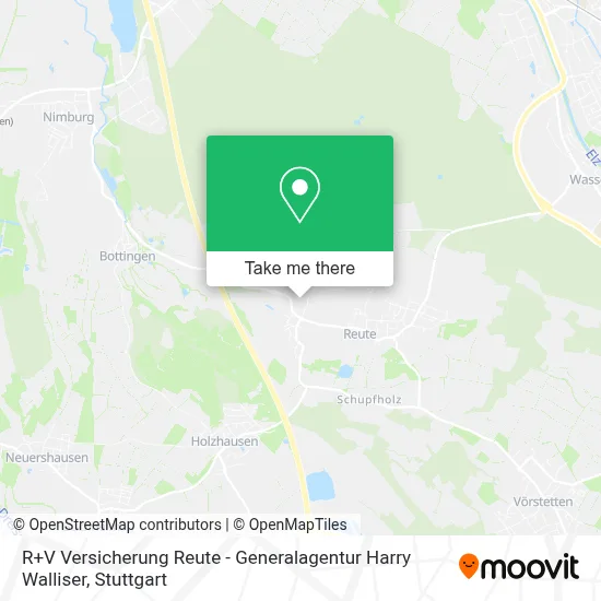 R+V Versicherung Reute - Generalagentur Harry Walliser map
