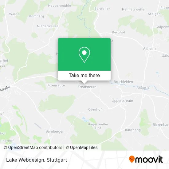 Lake Webdesign map