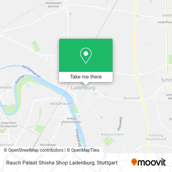 Rauch Palast Shisha Shop Ladenburg map