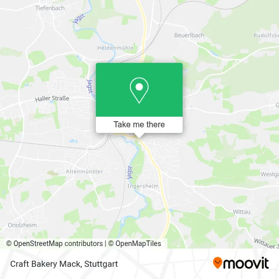 Craft Bakery Mack map
