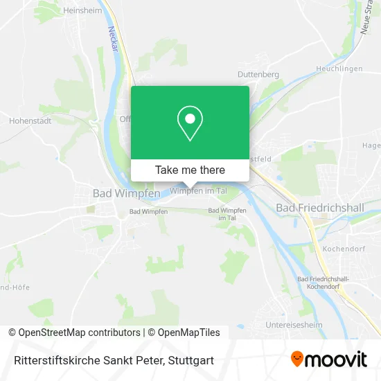 Ritterstiftskirche Sankt Peter map