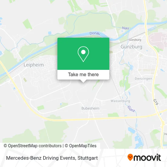 Mercedes-Benz Driving Events map