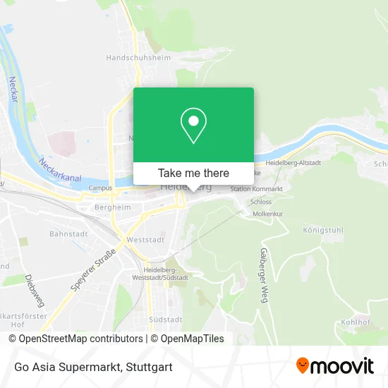 Go Asia Supermarkt map