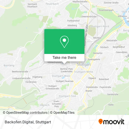 Backofen.Digital map