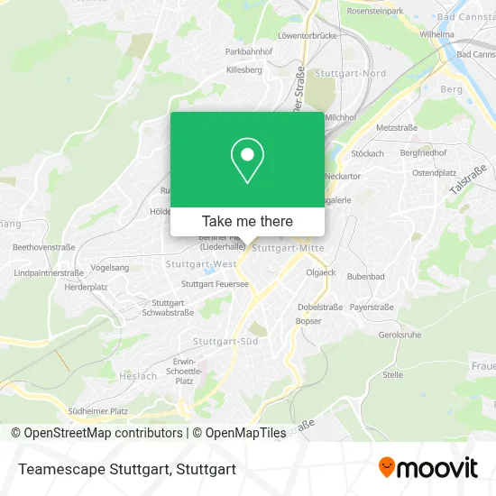 Teamescape Stuttgart map